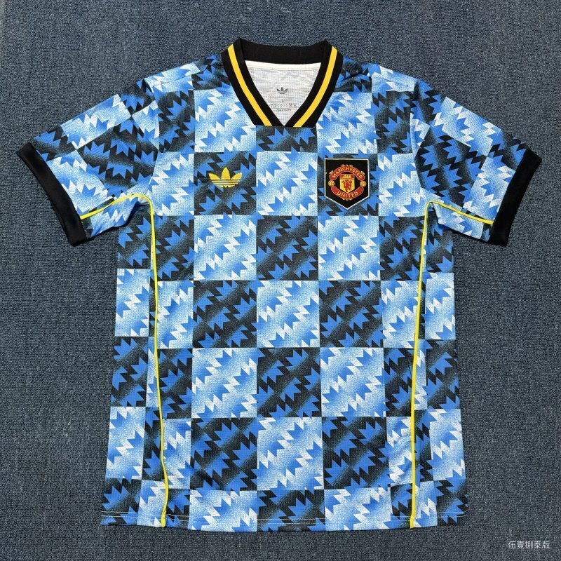 AAA Quality Manchester Utd 25/26 Special Blue/Yellow Jersey